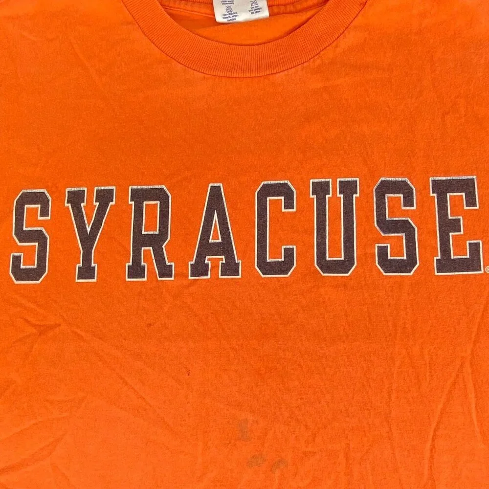 Vintage Y2K Champion Syracuse University Orange T-Shirt M Collegiate Athleisure - Picture 2 of 4